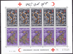 Марокко, 1970, Красный Крест и Полумесяц, лист